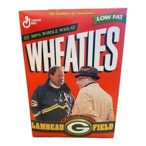 1997 Wheaties Cereal Box featuring Vince Lombardi & Mike Holmgren